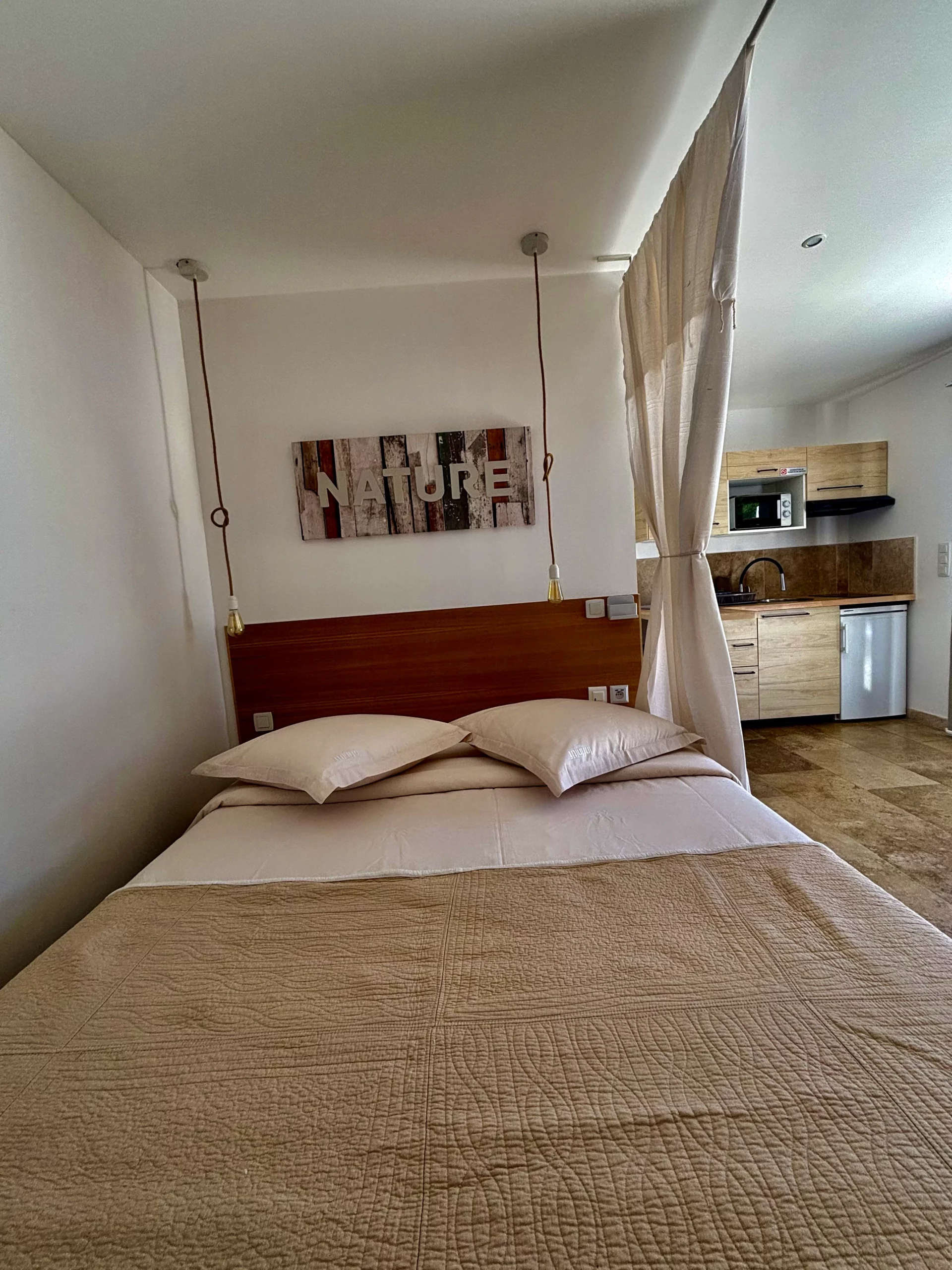 Lit du gîte Bagaud HomeStay Bormes-les-Mimosas