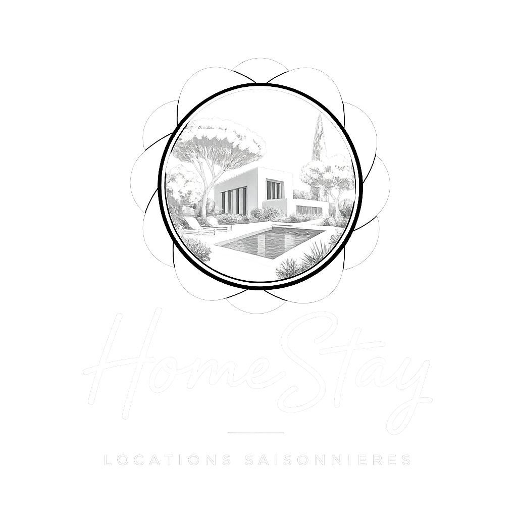 Logo Blanc HomeStay Bormes les Mimosas