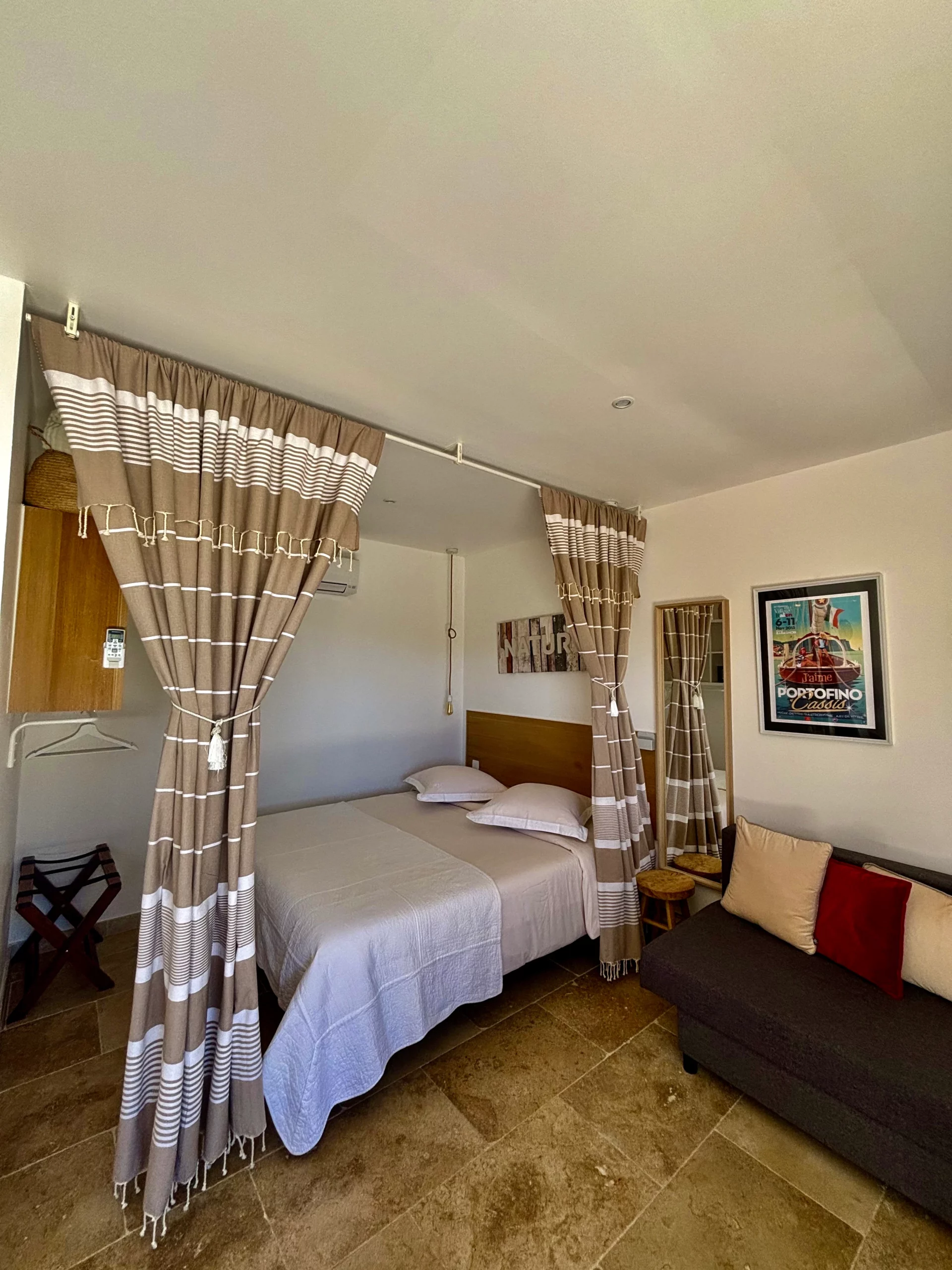 Lit du gîte Levant HomeStay Bormes-les-Mimosas