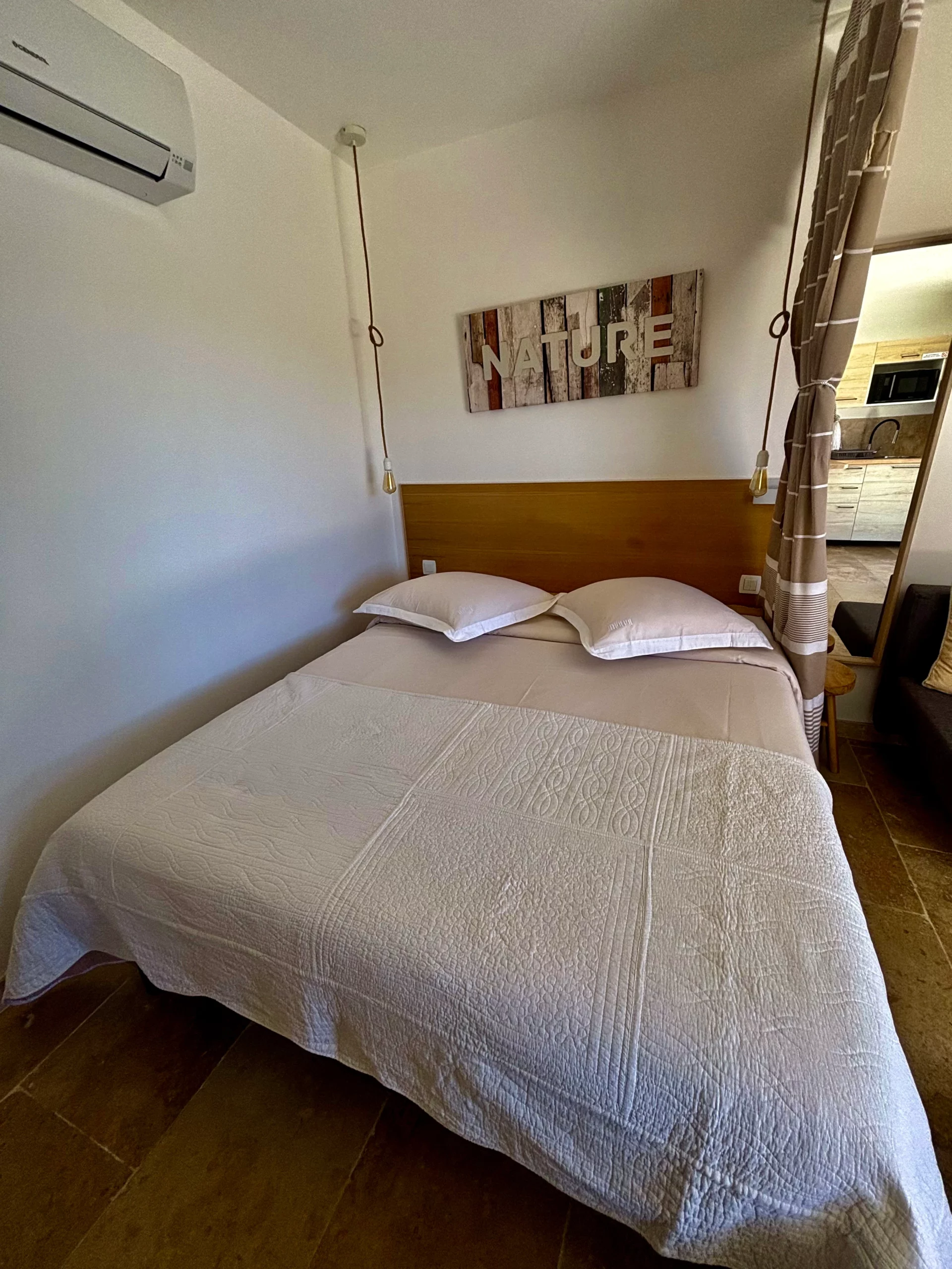 Lit du gîte Levant HomeStay Bormes-les-Mimosas